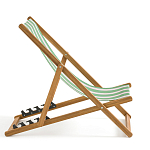 Шезлонг из акации и ткани Argentina варинант исполнения - 6 | Loft Concept в Челябинске