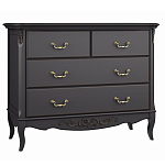 Комод черный из массива бука в стиле прованс Black Provence варинант исполнения - 2 | Loft Concept в Челябинске