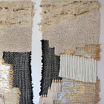 Триптих Геометрический гобелен бежевый Figurative Beige Wall Hangings варинант исполнения - 2 | Loft Concept в Челябинске