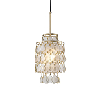 Подвесной светильник с декором из натуральной морской ракушки Iridescent Light варинант исполнения - 1 | Loft Concept в Челябинске