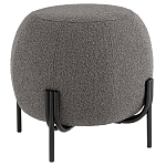 Пуф в ткани букле темно-серого цвета Pikelet варинант исполнения - 1 | Loft Concept в Челябинске