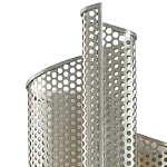 Бра серебряное изогнутой формы с перфорацией Perforation варинант исполнения - 1 | Loft Concept в Челябинске