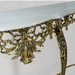 Консоль из бронзы с мраморной столешницей Bronze Console варинант исполнения - 2 | Loft Concept в Челябинске