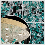 Люстра зеленая каскадная Green Light CascadeDroplet Chandelier варинант исполнения - 3 | Loft Concept в Челябинске