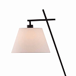 Торшер с черным наклонным корпусом и конусовидным абажуром Black Tripod варинант исполнения - 1 | Loft Concept в Челябинске