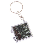 Зеркало брелок складное двухстороннее из натурального камня Серафинит Stone Mirrors варинант исполнения - 5 | Loft Concept в Челябинске