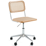 Офисный стул из ротанга на колёсах June Rattan Wicker Chair варинант исполнения - 1 | Loft Concept в Челябинске
