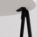 Стол приставной с 2-мя круглыми белыми столешницами ESSEL SIDE TABLE WHITE варинант исполнения - 2 | Loft Concept в Челябинске