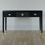 Дизайнерский Письменный стол Elsa Dreams Black с тремя ящиками варинант исполнения - 1 | Loft Concept в Челябинске