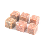 Камни для охлаждения виски из розового мрамора Natural Stone Cube варинант исполнения - 3 | Loft Concept в Челябинске