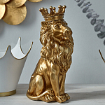 Статуэтка лев с детализированной гривой и изящной короной Lion Crown  варинант исполнения - 5 | Loft Concept в Челябинске