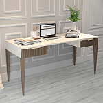 Рабочий стол с прямоугольной белой столешницей и 2-мя ящиками Harper Line варинант исполнения - 2 | Loft Concept в Челябинске