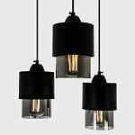 Каскадный светильник с 3-мя плафонами из дымчатого стекла Volta Flos Cascade Hanging Lamp варинант исполнения - 2 | Loft Concept в Челябинске