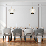 Подвесной светильник многослойный из рифленого прозрачного стекла Academy of Light варинант исполнения - 7 | Loft Concept в Челябинске