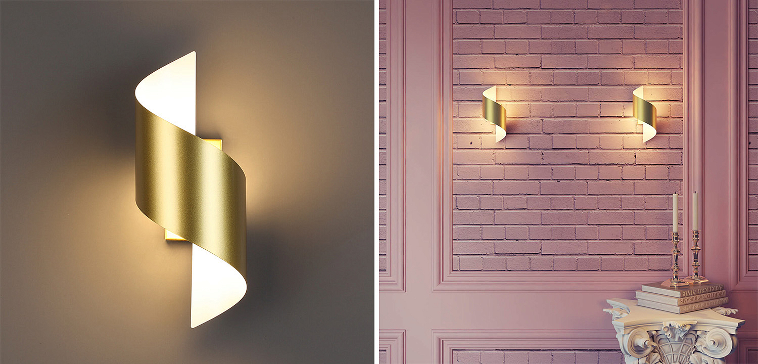 Бра Gold Locken Wall Lamp Бра Gold Locken Wall Lamp - Loft-Concept в Челябинске