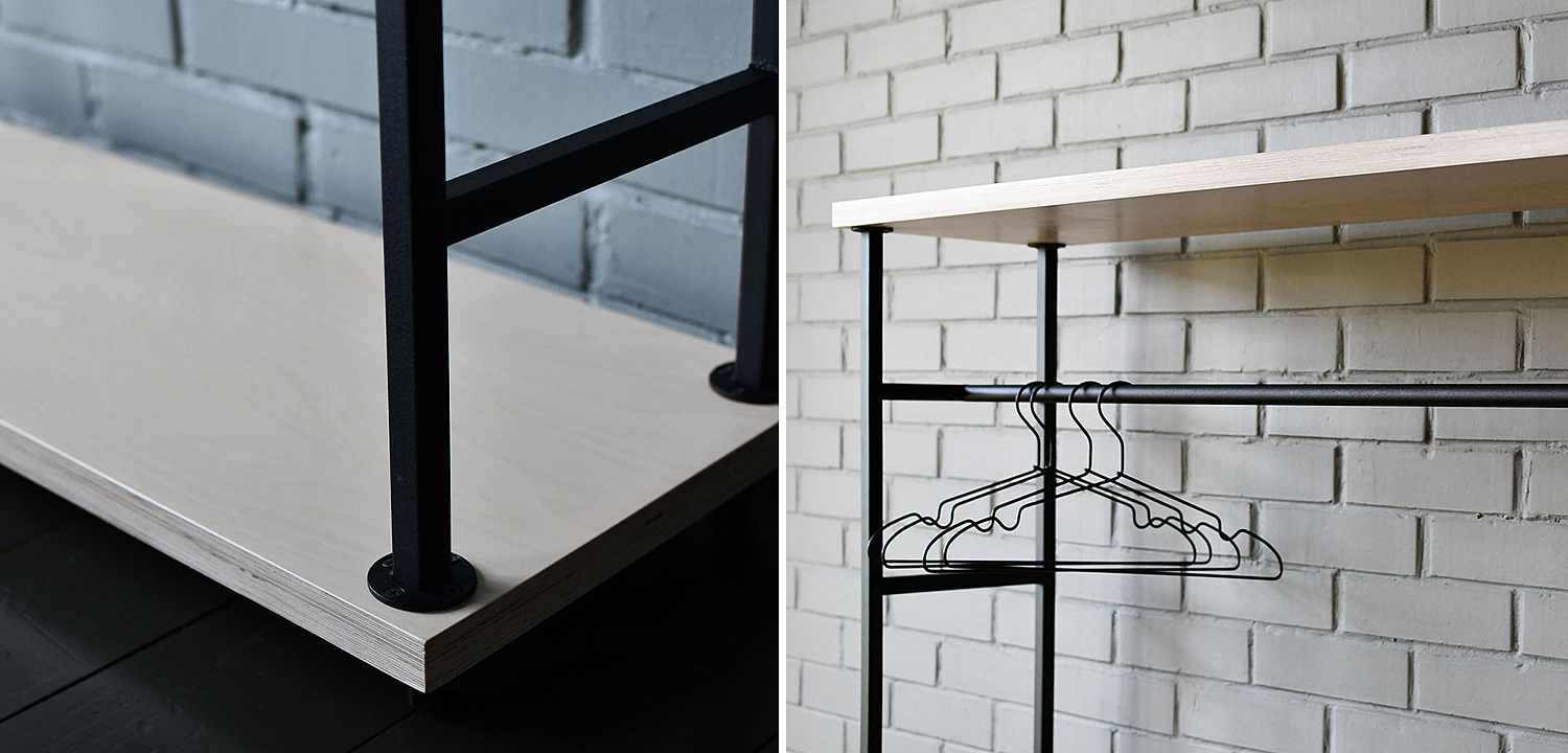 Напольная вешалка Lowery Industrial Floor Hanger Напольная вешалка Lowery Industrial Floor Hanger - Loft-Concept в Челябинске