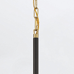 Подвесной светильник с плафоном в форме плоского купола и белой шарообразной лампой Eurofase варинант исполнения - 6 | Loft Concept в Челябинске