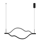 Подвесной светильник волнообразный изогнутый на двух тросах 123 см Spiral Lighting варинант исполнения - 4 | Loft Concept в Челябинске