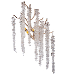 Бра на ветвистом золотом каркасе со стеклянными подвесами Raceme варинант исполнения - 1 | Loft Concept в Челябинске