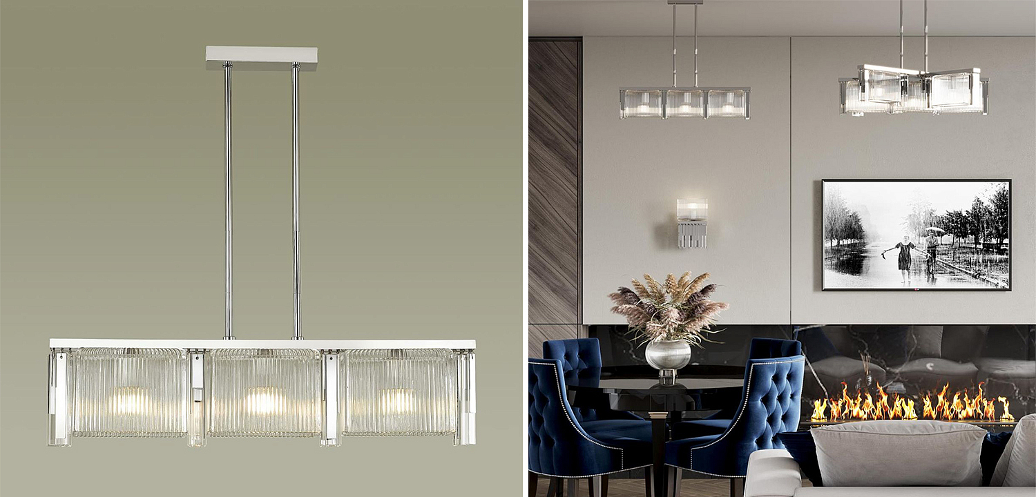 Люстра Madelen Chrome Linear Chandelier Люстра Madelen Chrome Linear Chandelier - Loft-Concept в Челябинске