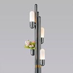 Торшер светодиодный с серым металлическим каркасом Generosity варинант исполнения - 2 | Loft Concept в Челябинске