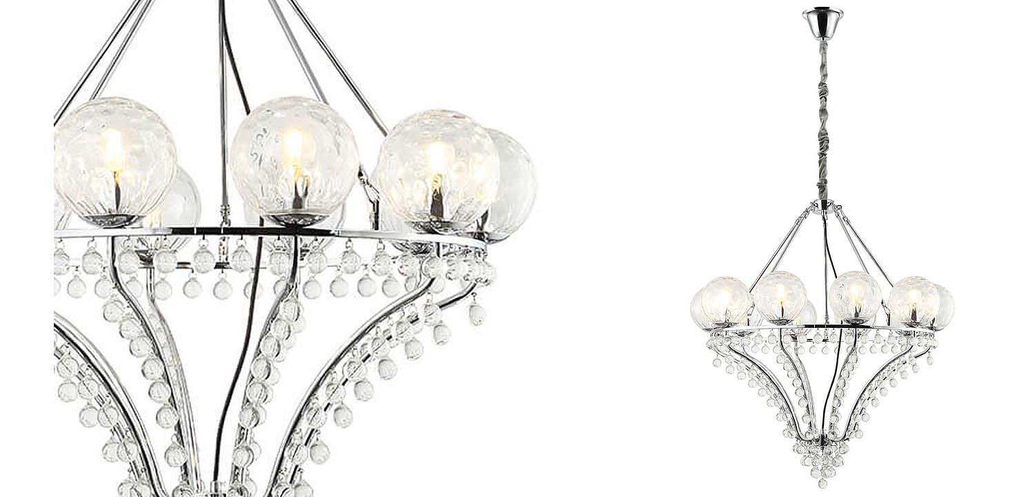 Люстра Melaine Chandelier chrome Люстра Melaine Chandelier chrome - Loft-Concept в Челябинске