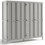 Шкаф серый Silva Grey Cabinet варинант исполнения - 7 | Loft Concept в Челябинске