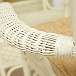 Комплект обеденный из ротанга Eloise grand white варинант исполнения - 8 | Loft Concept в Челябинске