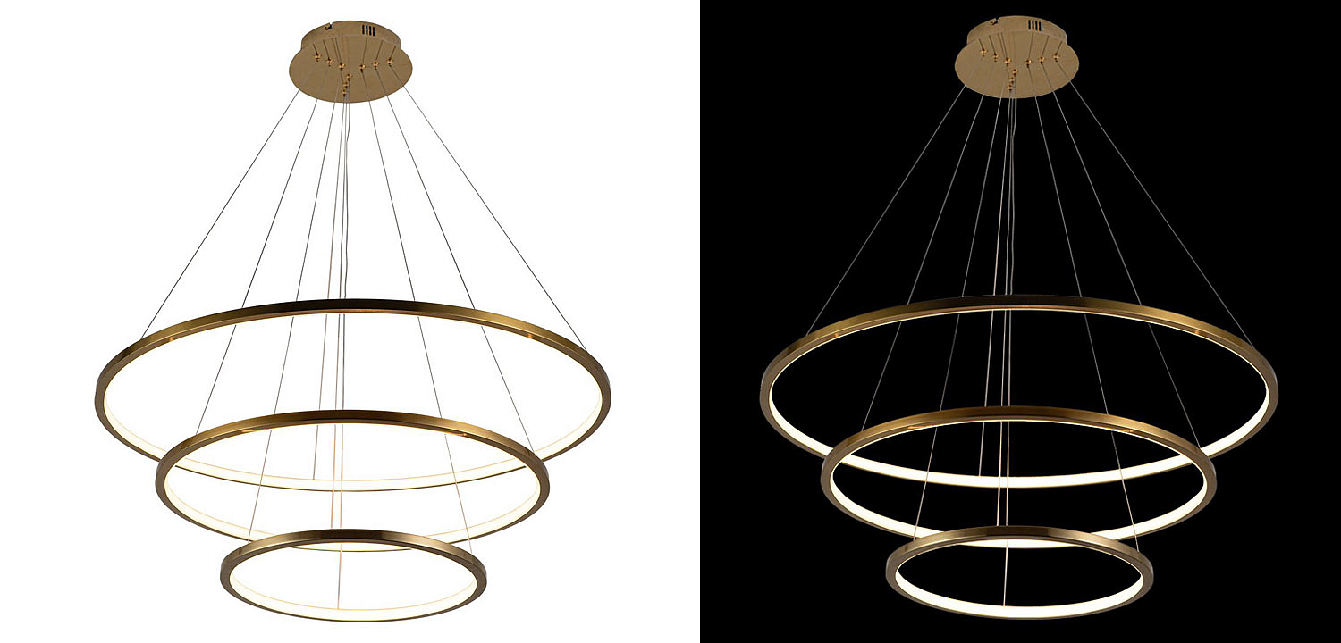 Люстра Ring Horizontal Trio gold Люстра Ring Horizontal Trio gold - Loft-Concept в Челябинске