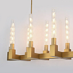 Люстра CANELLE Linear Chandelier 12 Modern Brass варинант исполнения - 1 | Loft Concept в Челябинске
