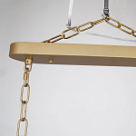 Люстра подвесная овальная со стеклянными трубками Длина 100 см Nembus варинант исполнения - 2 | Loft Concept в Челябинске