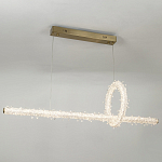 Подвесной линейный светильник Gilbertine Crystals Linear Hanging Lamp варинант исполнения - 3 | Loft Concept в Челябинске