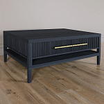 Кофейный стол Primo с двумя ящиками Черный дуб варинант исполнения - 1 | Loft Concept в Челябинске