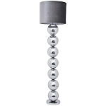 Торшер с основанием в виде металлических сфер Balance Floor Lamp Chrome варинант исполнения - 1 | Loft Concept в Челябинске