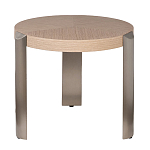 Столик журнальный круглый со светлым шпоном Light Veneer Table варинант исполнения - 1 | Loft Concept в Челябинске