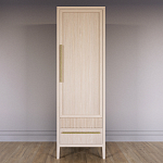 Узкий Шкаф Primo с 2 выдвижными ящиками Светлый дуб варинант исполнения - 2 | Loft Concept в Челябинске