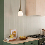 Подвесной светильник каплевидной формы с комбинированным плафоном из стали и белого матового стекла Kichler варинант исполнения - 15 | Loft Concept в Челябинске