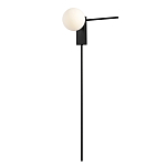 Бра с белым шарообразным плафоном и черным минималистичным каркасом Direct Rays варинант исполнения - 2 | Loft Concept в Челябинске