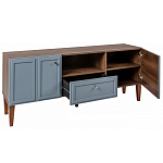 ТВ-тумба серая из массива бука с 2-мя дверками и ящиком Wenge Light варинант исполнения - 4 | Loft Concept в Челябинске