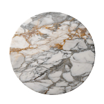 Столик журнальный с круглой мраморной столешницей на трех опорах Marble Stone Drawing варинант исполнения - 2 | Loft Concept в Челябинске