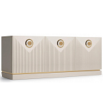 ТВ-тумба с 3-мя фактурными дверцами Satin Furniture варинант исполнения - 1 | Loft Concept в Челябинске