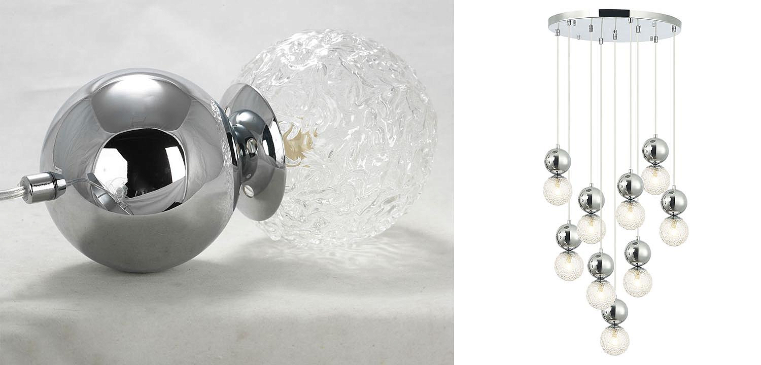 Люстра Lennert Chrome Cascade Chandelier Люстра Lennert Chrome Cascade Chandelier - Loft-Concept в Челябинске