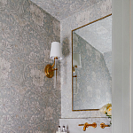 Зеркало прямоугольное в фактурной золотой раме Reflective Fabric варинант исполнения - 4 | Loft Concept в Челябинске