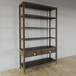 Стеллаж с двумя ящиками Elsa Dreams Walnut варинант исполнения - 1 | Loft Concept в Челябинске