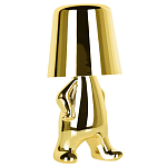 Настольная лампа фигурная золотого цвета с гладким абажуром Высота 19 см Sophia варинант исполнения - 2 | Loft Concept в Челябинске