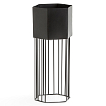 Кашпо Elevated Planters Сlive 59 черное  варинант исполнения - 1 | Loft Concept в Челябинске