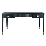 Письменный стол Elsa Dreams Black Шпон дерево с двумя ящиками варинант исполнения - 5 | Loft Concept в Челябинске