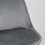 Стул с мягким велюровым сиденьем Arvika Grey варинант исполнения - 7 | Loft Concept в Челябинске