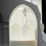 Встраиваемый в стену гипсовый светильник под покраску с эффектом разрушенной стены Antiquity Athena варинант исполнения - 9 | Loft Concept в Челябинске