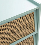 Комод с 3-мя ящиками из ротанга Blais Turquoise Wicker Furniture варинант исполнения - 4 | Loft Concept в Челябинске
